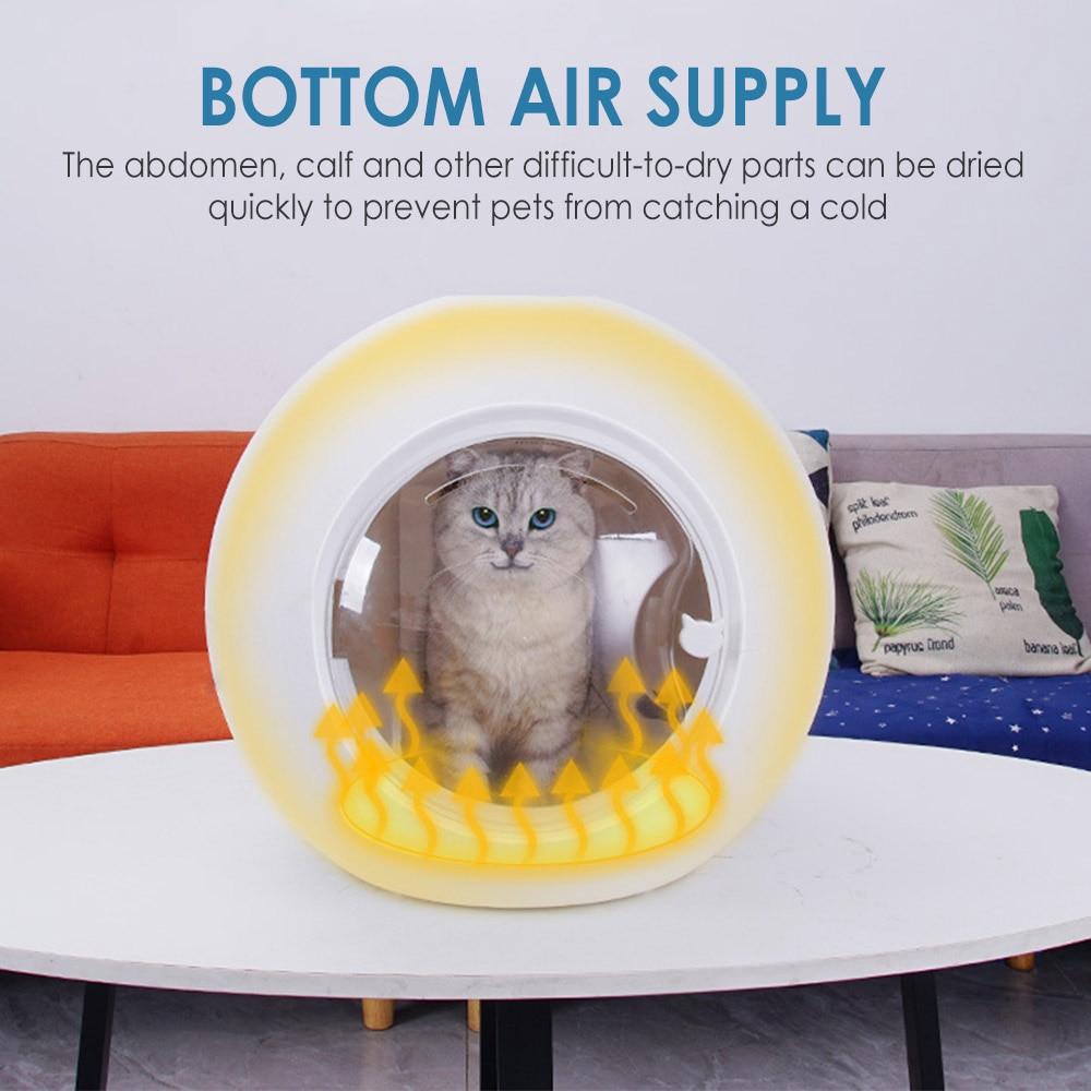 50L Cat Hair Dryer Automatic Cat Grooming 500W Body Drying Box For Cats Ozone Disinfection Household Water Blowing Machine - AlabongCat