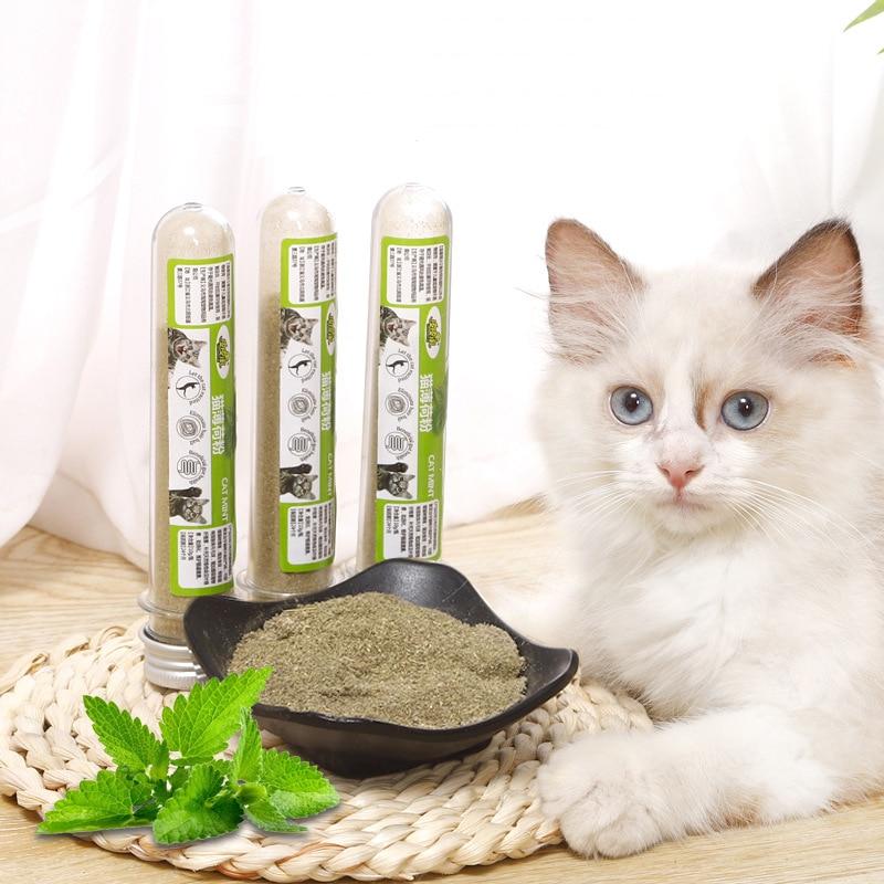 Cat Catnip Natural Organic Kiwi Leaf Catnip Powder Appetizer Snacks Cat Snacks - AlabongCat