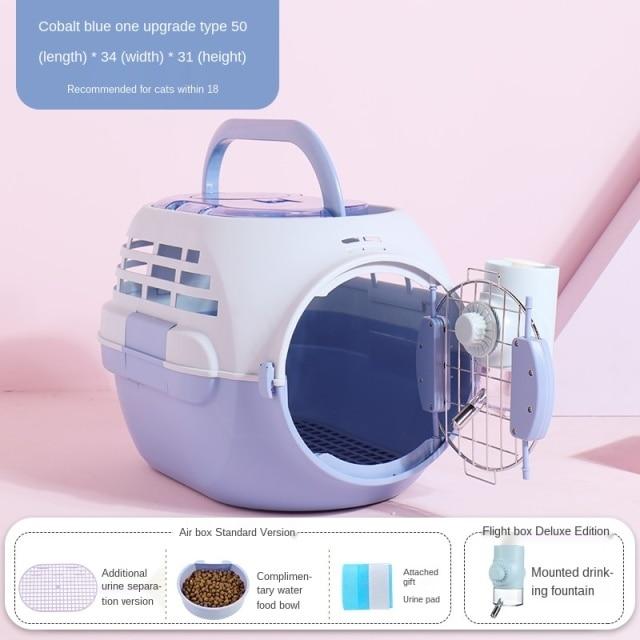 Cat Flight Case Cat Cage Portable out Cat Check-in Suitcase Car Large Cat Bag Carrying Case Suitcase - AlabongCat