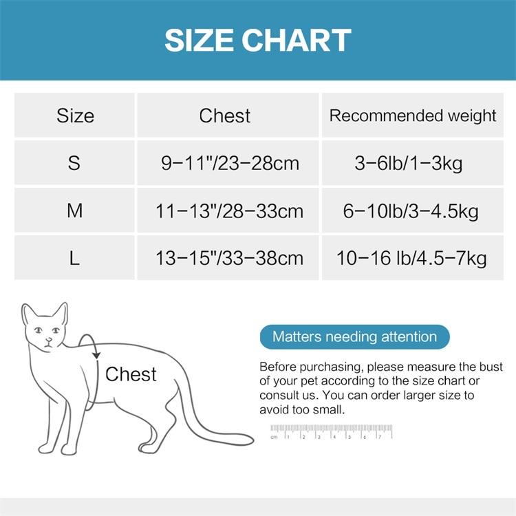 Cat Harness Adjustable Cat Leash Set Cat Belt Kitten Breathable Soft Vest Cat Outdoor Walking Chest Strap Cat Supplies - AlabongCat
