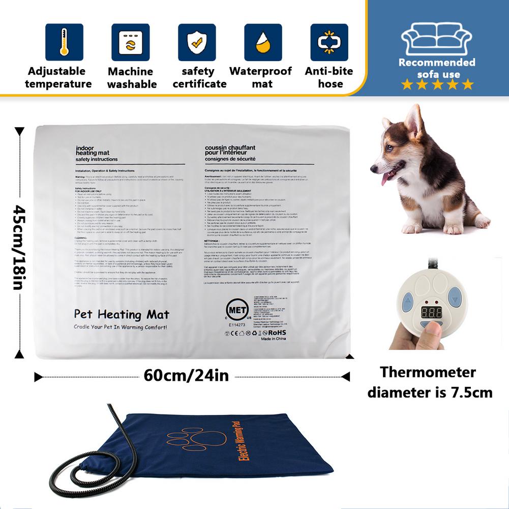 Cat Heating Pad Electric Heating Pad For Cats Bed Heaters Waterproof Cat Pad Heater For Cats Winter Heated Blanket Seat - AlabongCat