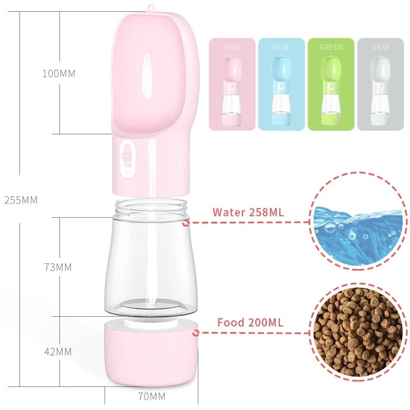 Cat Portable Water Bottle Feeder Bowl Outdoor Travel Drinking Cat Bowls Water Bowl For Cats Supplies - AlabongCat