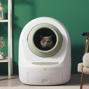 Cat Toilet Intelligent Automatic Self Cleaning Cat Litter Box Fully EnClosed Sandbox Cat Tray Toilet Rotary Training Detachable - AlabongCat