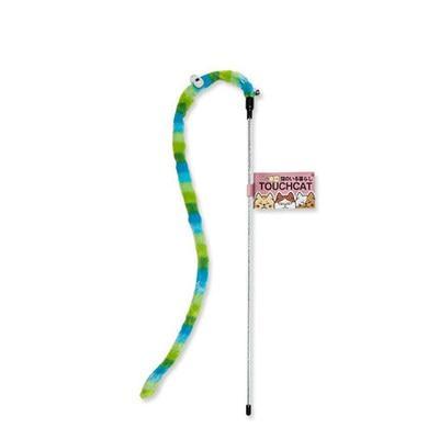 Cat Toy Interactive Cat Toy Feather Funny Caterpillar Colorful Rod Cat Teaser Wand Toy - AlabongCat