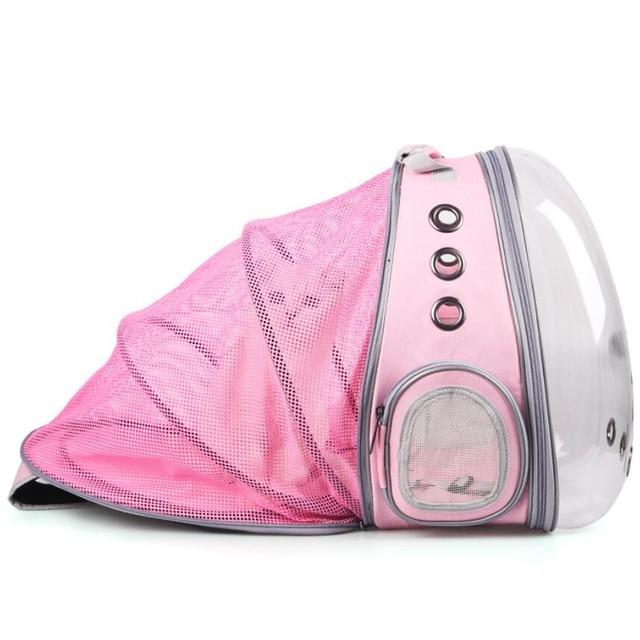 Cat Transparent Backpack for Small Cats Visible Capsule Cat Breathable Carrying Cage Traveler Kitten Pet Carrier Bag - AlabongCat