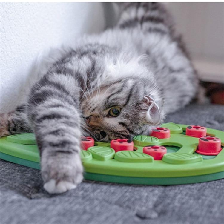 Cat Treats Interactive Cat Puzzles Slow Feeders Creativity Treat Dispensing Toys Relieve Cats' Boredom and Scratch-Resistant Cat Supplies - AlabongCat