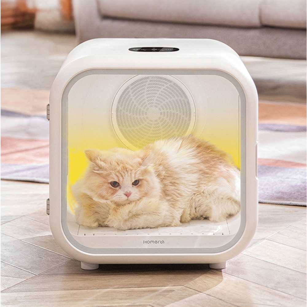 Fully Automatic Pet Cat Hair Drying Box for Pet Cat Hair Blowing Machine 50L Large Capacity Smart Pet Nest-Sterilization Box - AlabongCat