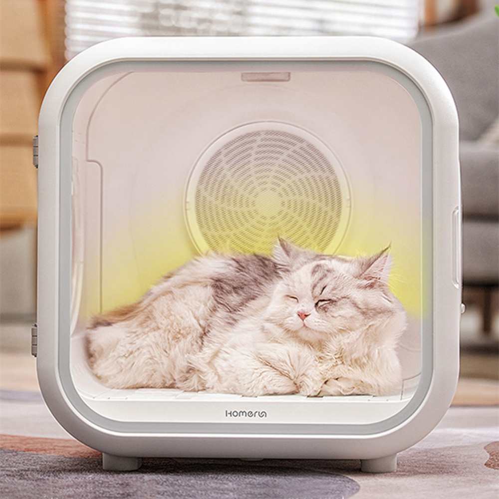 Fully Automatic Pet Cat Hair Drying Box for Pet Cat Hair Blowing Machine 50L Large Capacity Smart Pet Nest-Sterilization Box - AlabongCat