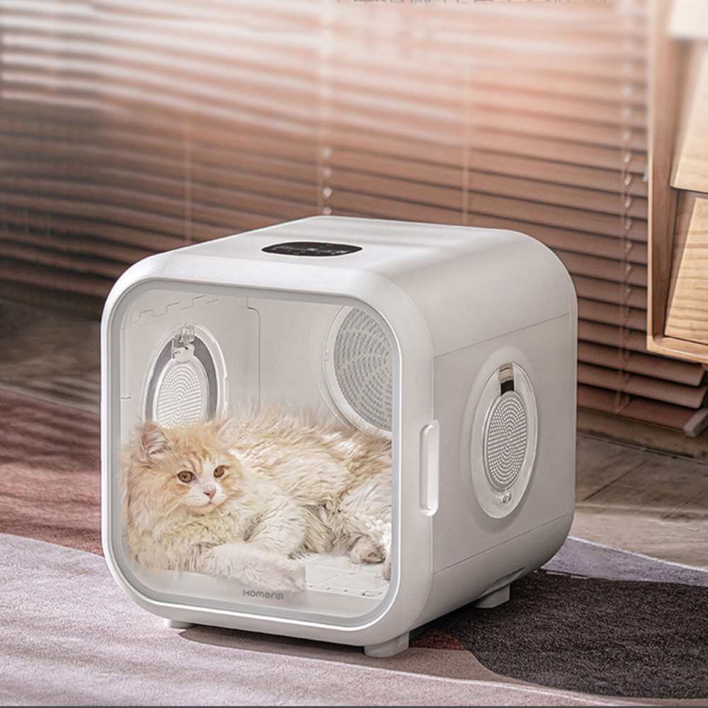 Fully Automatic Pet Cat Hair Drying Box for Pet Cat Hair Blowing Machine 50L Large Capacity Smart Pet Nest-Sterilization Box - AlabongCat