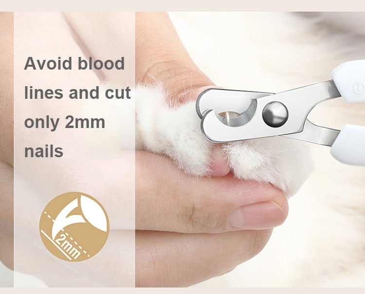 Professional Cat Nail Clippers Stainless Steel Cat Cutter Claw Clipper For Animals Alicate Cat Grooming Ergonomic handle Scissors - AlabongCat