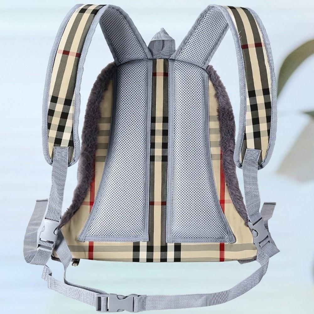 Winter Small Cat Carrier Bag Breathable Portable Travel Handbag Warm Plush Outdoor Kitten Backpack Pet Product - AlabongCat